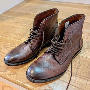 H BY HUDSON ANGUS TAN BROWN LEATHER BOOTS Mens Size 41